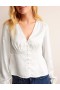 White Women's Boden V-Neck Tea Blouse Tops