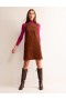 Brown Women's Boden Evie Cord Shift Dress