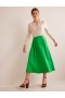 Green Women's Boden Taffeta Pull-on Midi Skirts