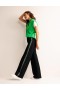 Black Metal Stripes Women's Boden Westbourne Ponte Pants