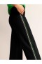 Black Metal Stripes Women's Boden Westbourne Ponte Pants