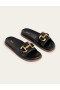 Black Women's Boden Iris Snaffle Slider Sandals