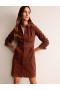 Brown Women's Boden Flora Cord Shirts Dress