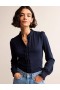 Navy Women's Boden Caroline Jersey Shirts