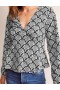 Black Women's Boden V-Neck Peplum Tops