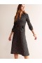 Black Women's Boden Laura Jersey Midi Shirts Dress