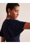 Navy Women's Boden V-Neck Jersey Midi Dress