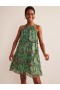 Green Women's Boden Tiered Halterneck Dress