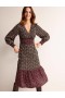 Multicolor Women's Boden Hotch Potch Tiered Tea Dress
