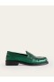 Green Metal Women's Boden Classic Moccasin Loafers