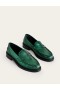 Green Metal Women's Boden Classic Moccasin Loafers