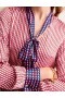 Pink Women's Boden Pussy-Bow Satin Blouse Tops