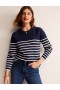Navy White Stripes Women's Boden Francesca Stripe Sweater