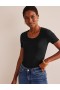 Black Women's Boden Essential Jersey T shirts