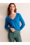Blue Women's Boden Eva Cashmere V-Neck Sweater