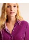 Purple Women's Boden Sienna Velvet Shirts