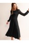 Black Women's Boden Sleeve Detail Midi Dress