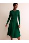 Turquoise Green Women's Boden Lola Knitted Midi Dress