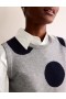 Grey / Navy Women's Boden Fiona Tank Cardigan