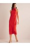 Pink Women's Boden Tie Back Slip Midi Dress