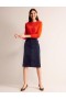 Navy Women's Boden Margot Velvet Midi Skirts