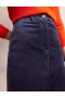 Navy Women's Boden Margot Velvet Midi Skirts