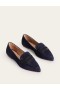 Navy Women's Boden Pointed Loafers