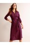 Pink Women's Boden Laura Jersey Midi Shirts Dress