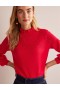 Red Women's Boden Pointelle Detailed Sweater