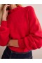 Red Women's Boden Pointelle Detailed Sweater