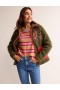 Leopard Women's Boden Funnel-Neck Borg Jacket