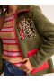 Leopard Women's Boden Funnel-Neck Borg Jacket