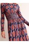 Navy Women's Boden Thea Long Sleeve Midi Dress
