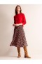 Multicolor Women's Boden Pleated Midi Skirts