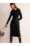 Black Women's Boden Nadia Ponte Midi Dress