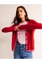 Red Women's Boden Alma Contrast Trim Cardigan