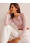 Pink Women's Boden Essential Boat-Neck Jersey Tops