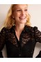 Black Women's Boden Romantic Lace Shirts
