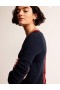 Navy / Stripes Women's Boden Cecily Button Back Sweater