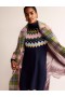 Navy Women's Boden Edith Fair Isle Knitted Dress