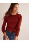 Brown Women's Boden Catriona Cotton Crew Sweater