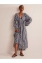 Blue White Stripes Women's Boden Maxi Empire Beach Kaftan Dress