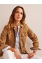 Brown Women's Boden Belted Denim Jacket