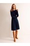 Navy Women's Boden Lola Knitted Midi Dress