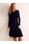 Navy Women's Boden Lola Knitted Midi Dress