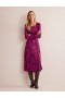Purple Women's Boden Lucy Jersey Midi Dress