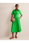 Light Green Women's Boden Pippa Midi Shirts Dress