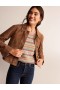 Brown Women's Boden Collared Suede Jacket