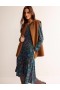 Green / Pink Women's Boden Camille Jersey Midi Dress