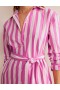 Pink White Women's Boden Relaxed Cotton Shirts Dress